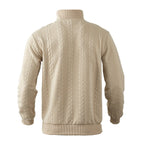 Kyle | Cable-Knit Quarter-Zip Sweater with Ribbed Cuffs