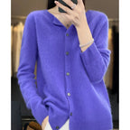 Alva | Merino Crewneck Button Cardigan