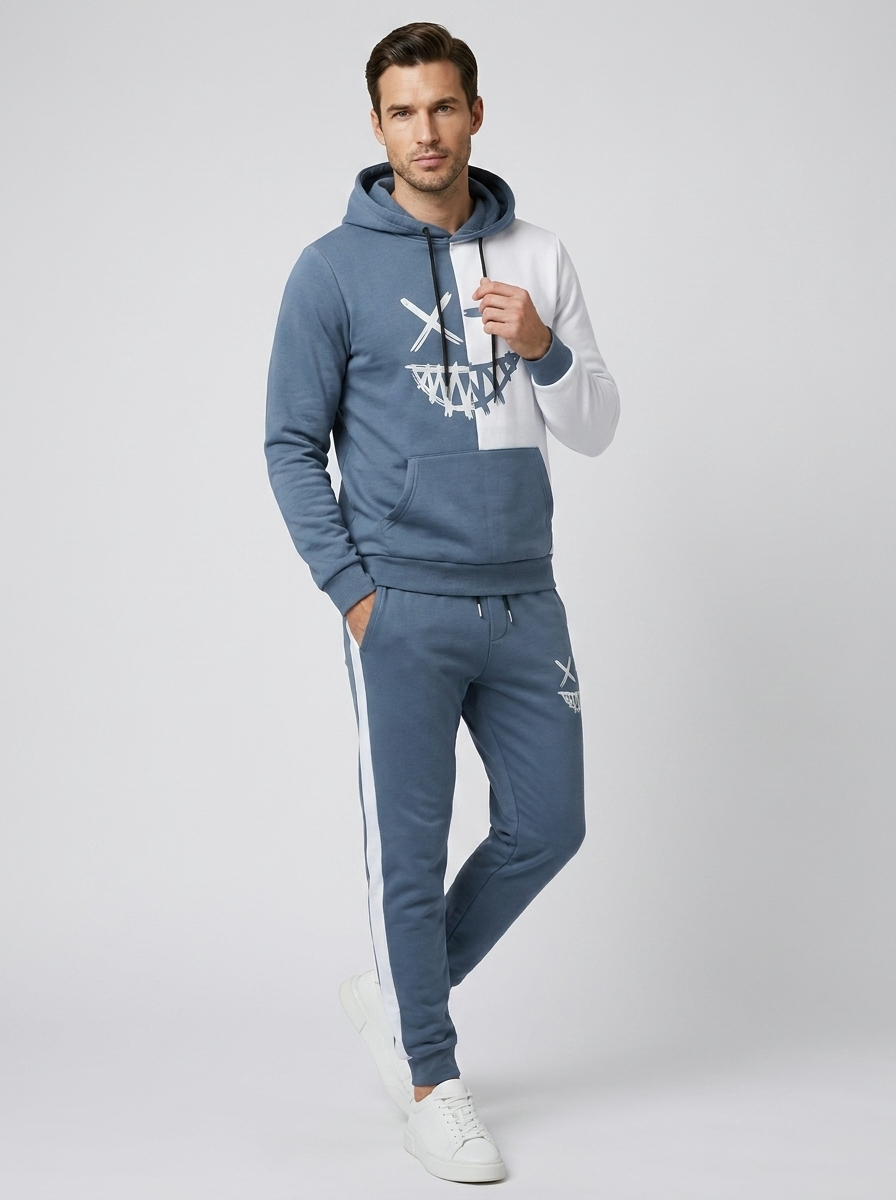 Graham | Hoodie and Joggers Set with Graphic Print