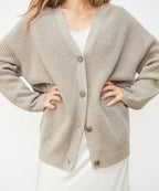 Zoey | Cashmere V-Neck Cardigan, Classic Fit
