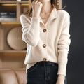 Lyla | Cashmere Blend Button Cardigan with Round Neck