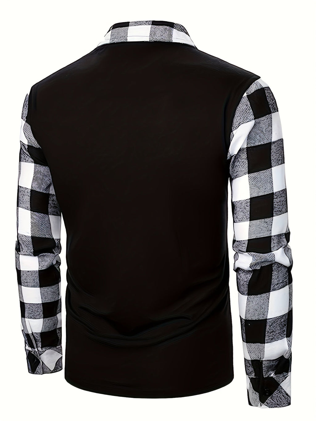 Archer | Half-Zip Polo Shirt with Plaid Sleeves