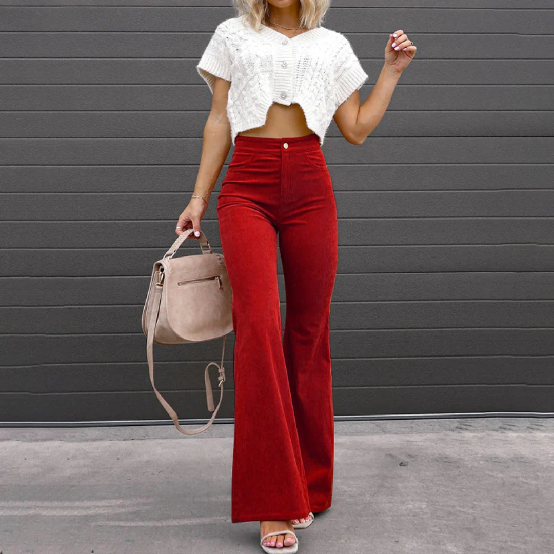 Lola | Flare Pants in Eco-Friendly Corduroy