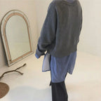 Kenzie | Ribbed Asymmetrical Button Cardigan