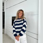 Dayna | Oversized Striped Chunky Knit Sweater