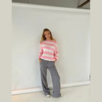 Dayna | Oversized Striped Chunky Knit Sweater