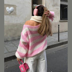 Dayna | Oversized Striped Chunky Knit Sweater