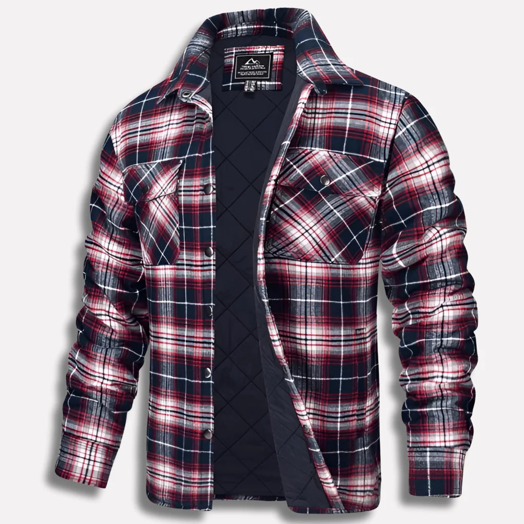 Spencer | Plaid Overshirt with Quilted Lining