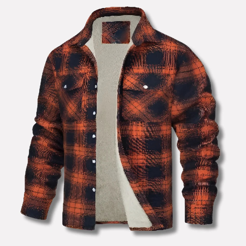 Spencer | Plaid Overshirt with Quilted Lining