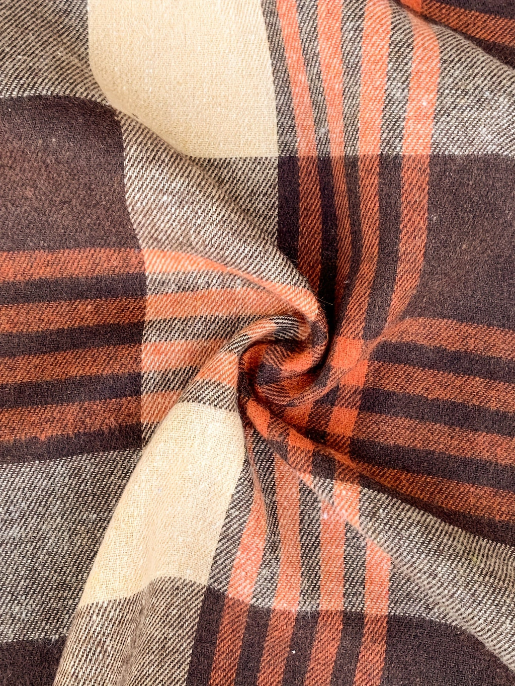 Elliot | Plaid Hoodie with Buttons and Contrast Hood