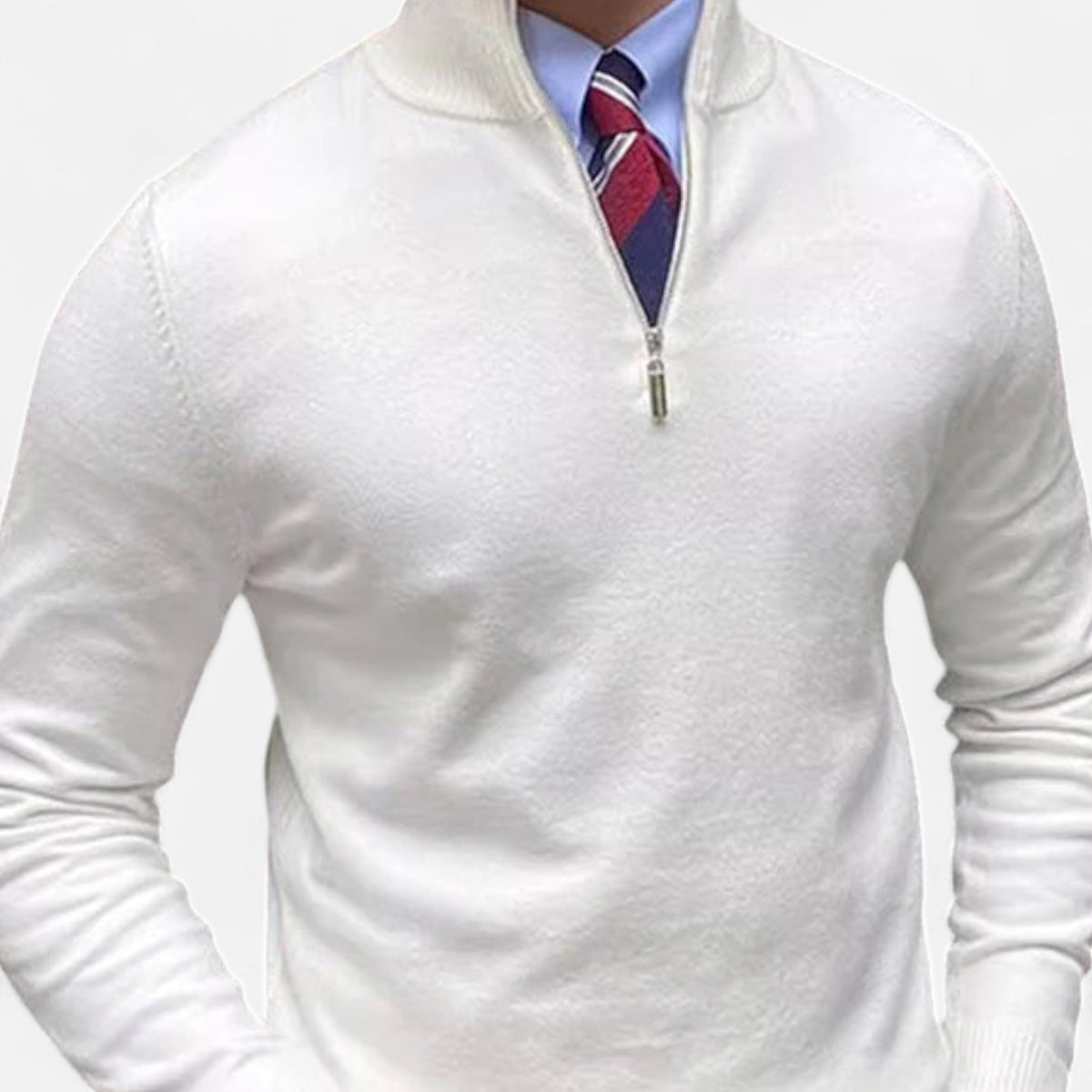 Bristol Herresweater | Halv Lynlås, Stand-Up Krave 1