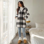Aria | Buffalo Check Hooded Jacket with Full Zip