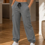 CargoEase Joggers | High-Waisted, Wide-Leg, Polyester 11