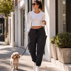 CargoEase Joggers | High-Waisted, Wide-Leg, Polyester 6