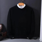 Jaxon | Crewneck Knit Sweater with Ribbed Edges