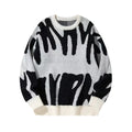 Mason | Intarsia Sweater with Ribbed Trims