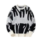 Mason | Intarsia Sweater with Ribbed Trims