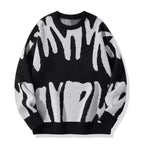 Mason | Intarsia Sweater with Ribbed Trims