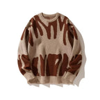 Mason | Intarsia Sweater with Ribbed Trims