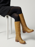 Yrsa | Knee-High Riding Boots with Block Heel