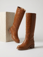 Yrsa | Knee-High Riding Boots with Block Heel