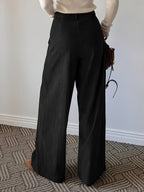 Londyn | High-Waisted Wide-Leg Pants with Pleats