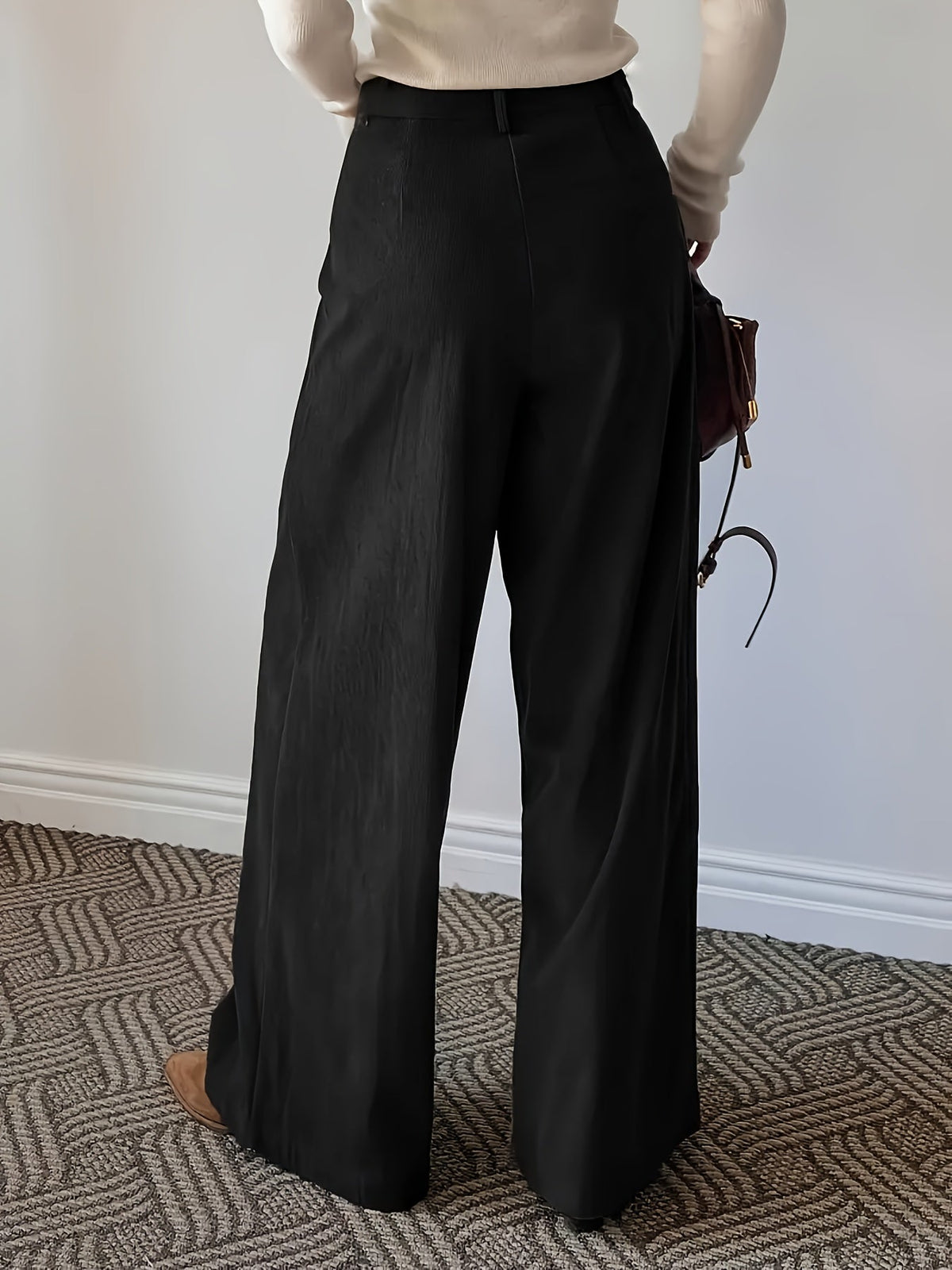 Londyn | High-Waisted Wide-Leg Pants with Pleats