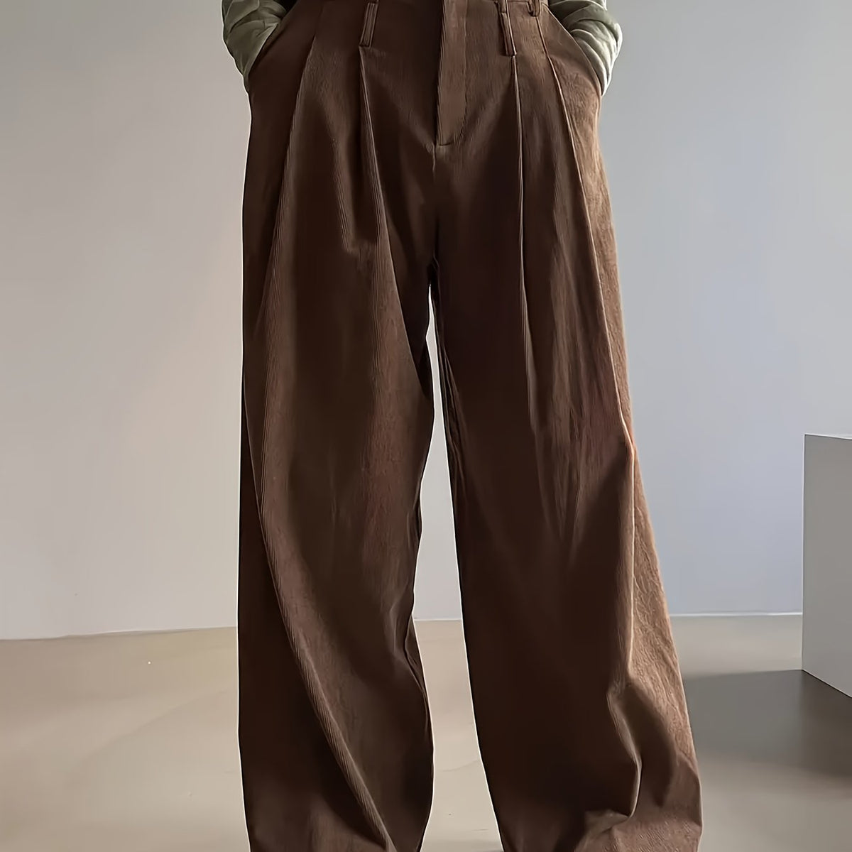 Londyn | High-Waisted Wide-Leg Pants with Pleats