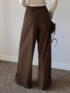 Londyn | High-Waisted Wide-Leg Pants with Pleats