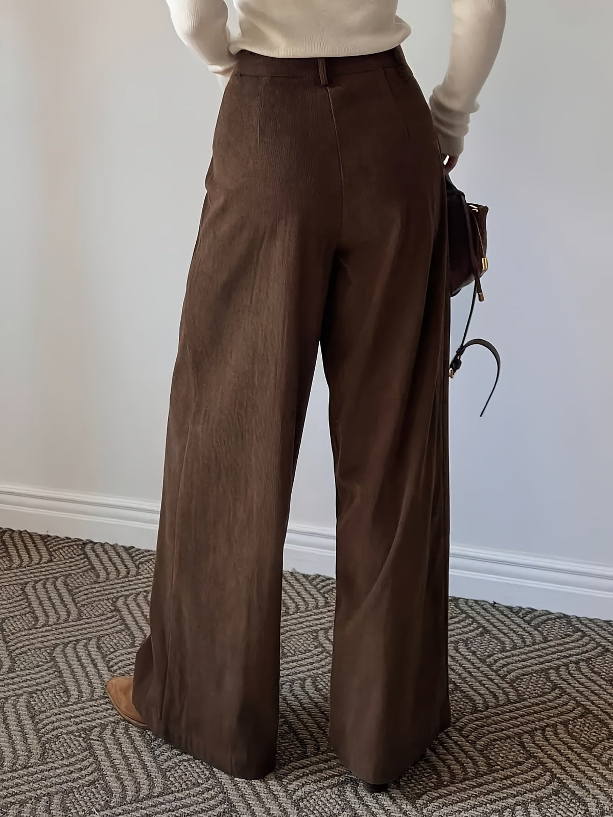 Londyn | High-Waisted Wide-Leg Pants with Pleats