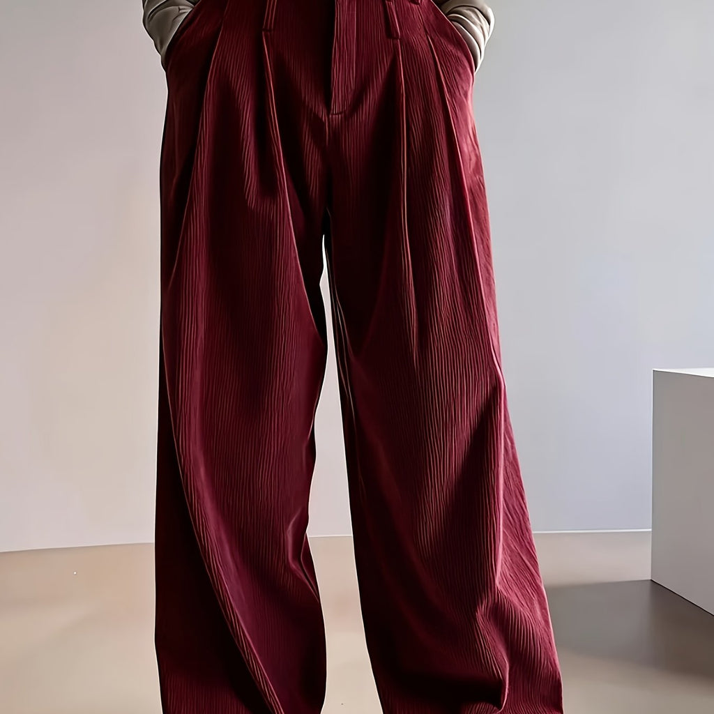 Londyn | High-Waisted Wide-Leg Pants with Pleats