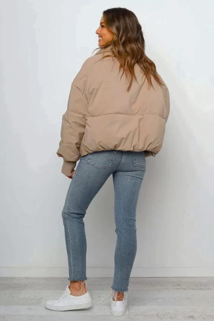 Ember | Cropped Puffer Jacket with High Collar