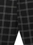 Reid | Plaid Slim-Fit Pants with Belt Loops