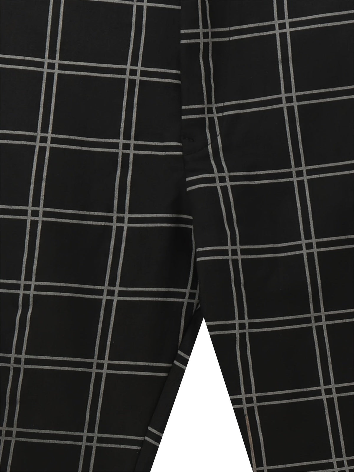 Reid | Plaid Slim-Fit Pants with Belt Loops