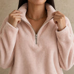 Cora Quarter-Zip Sweatshirt | Double-Sided Fleece, Relaxed Fit 1