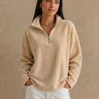 Cora Quarter-Zip Sweatshirt | Double-Sided Fleece, Relaxed Fit 11