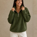 Cora Quarter-Zip Sweatshirt | Double-Sided Fleece, Relaxed Fit 9