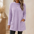 Cora Tunic Top | Lightweight Brushed-Lining, Long Sleeve for Women 0