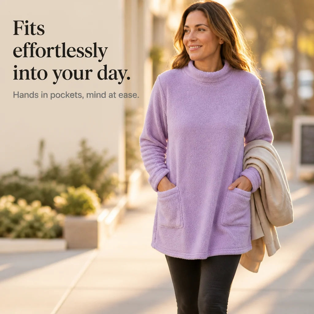 Cora Tunic Top | Lightweight Brushed-Lining, Long Sleeve for Women 7