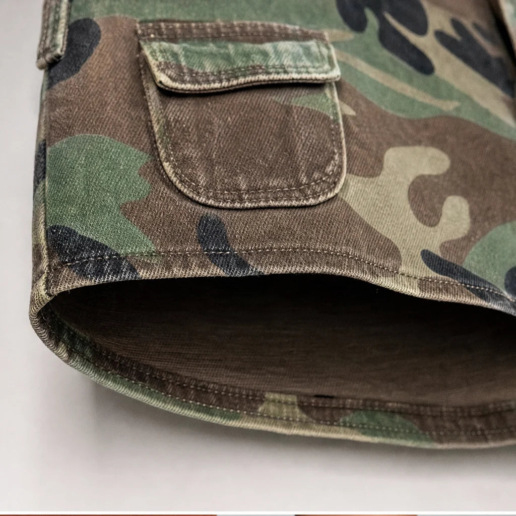 Tatum | High-Rise Wide-Leg Camo Print Pants