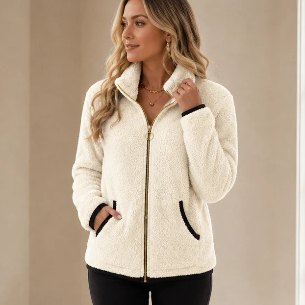 Brielle | Double-Layer Plush Fleece Zip Jacket