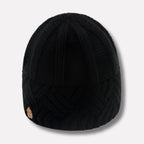 Rhea | Chunky Knit Hat with Cables and Folded Brim