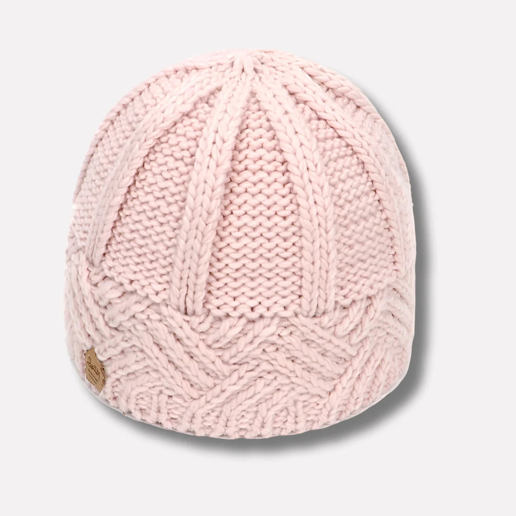 Rhea | Chunky Knit Hat with Cables and Folded Brim