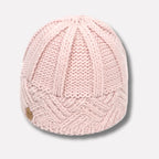 Rhea | Chunky Knit Hat with Cables and Folded Brim