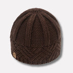 Rhea | Chunky Knit Hat with Cables and Folded Brim
