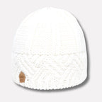 Rhea | Chunky Knit Hat with Cables and Folded Brim