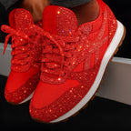 Paisley | Glitter Sneakers with Serrated Sole
