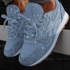 Paisley | Glitter Sneakers with Serrated Sole