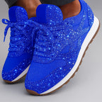 Paisley | Glitter Sneakers with Serrated Sole