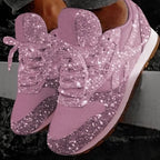 Paisley | Glitter Sneakers with Serrated Sole